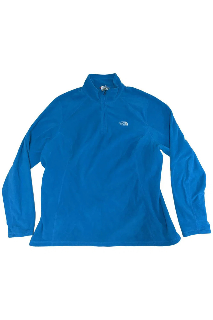 The North Face Women's 100 Glacier 1/4 Zip Pullover Sky Blue - Regular